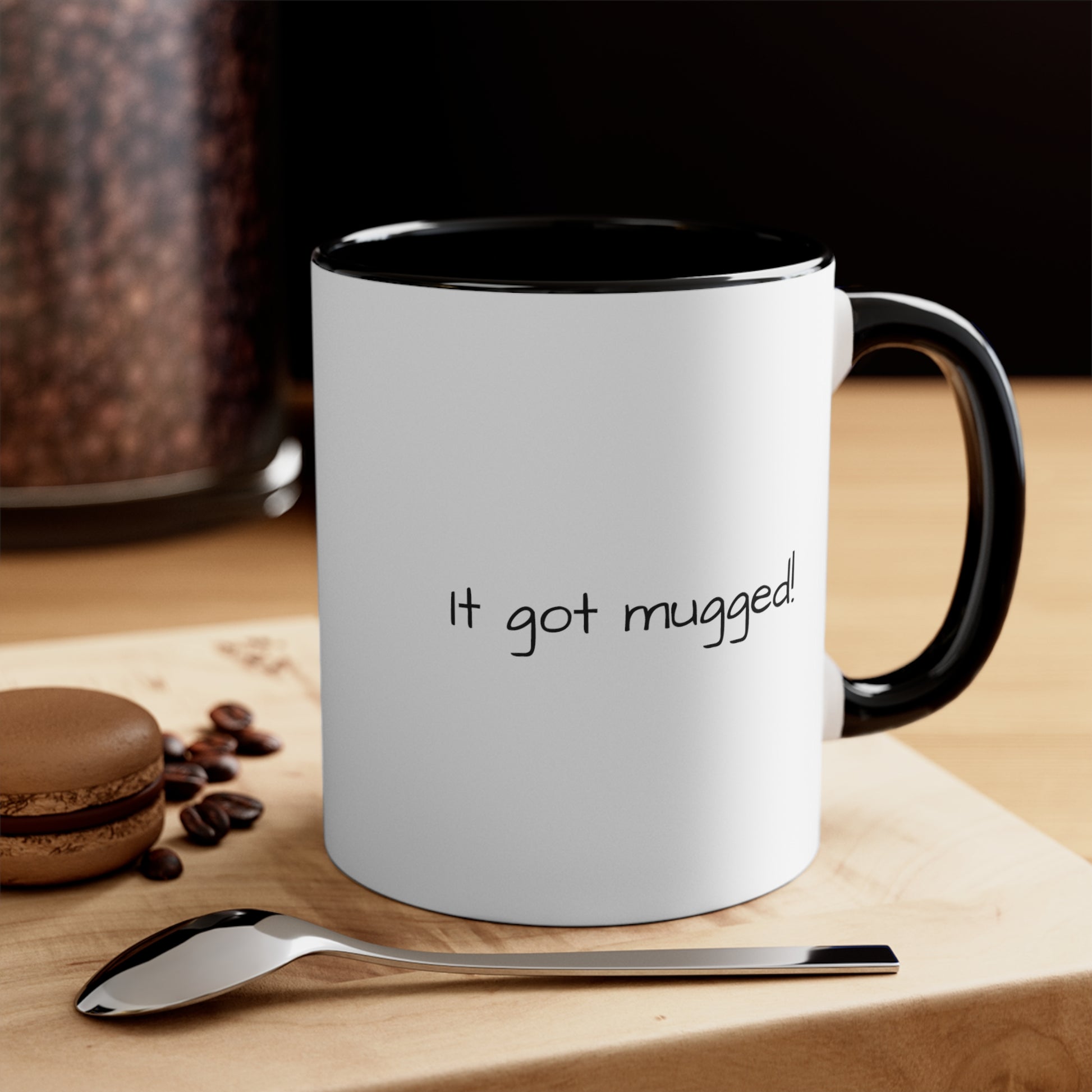 It got Mugged Accent Coffee Mug, 11oz - KNACK