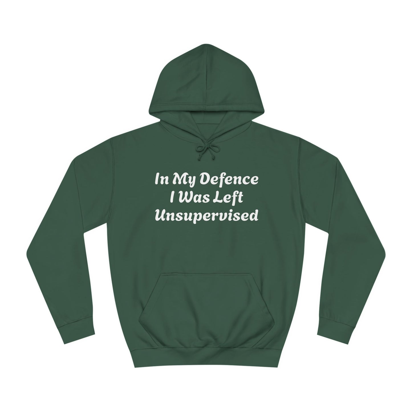 In my Defence I was left Unsupervised Unisex Hoodie