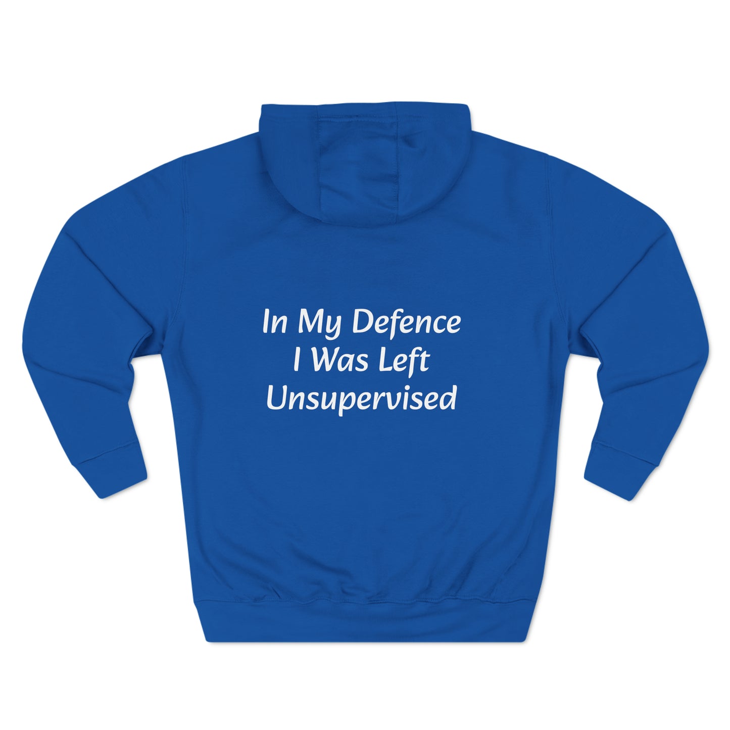 In My Defence i  Was left unsupervised  Fleece Unisex Elite Hoodie - KNACK