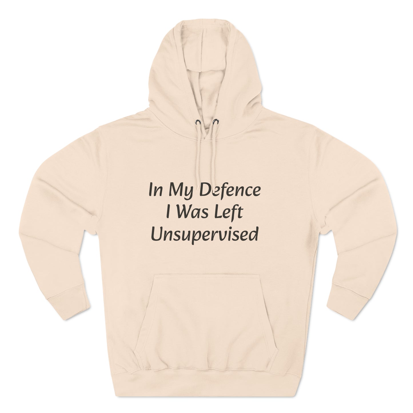 In My Defence i  Was left unsupervised  Fleece Unisex Elite Hoodie - KNACK