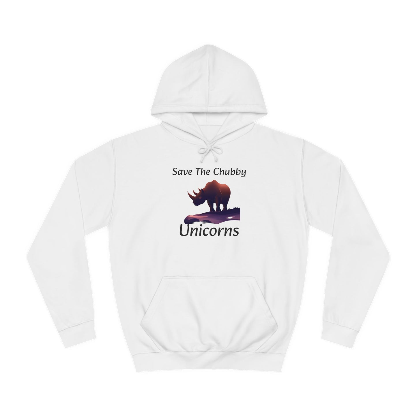 Save the Chubby Unicorns Fleece Lined Unisex Elite Hoodie