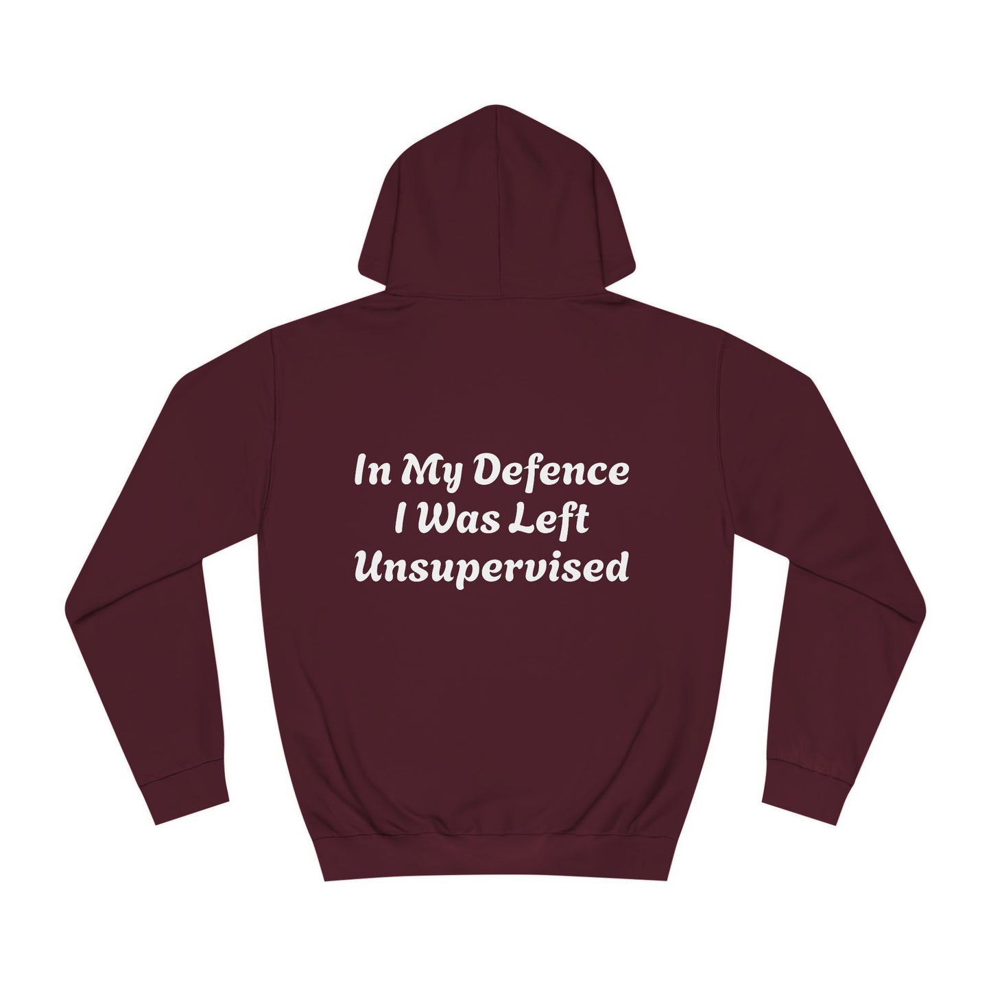 In my Defence I was left Unsupervised Unisex Hoodie