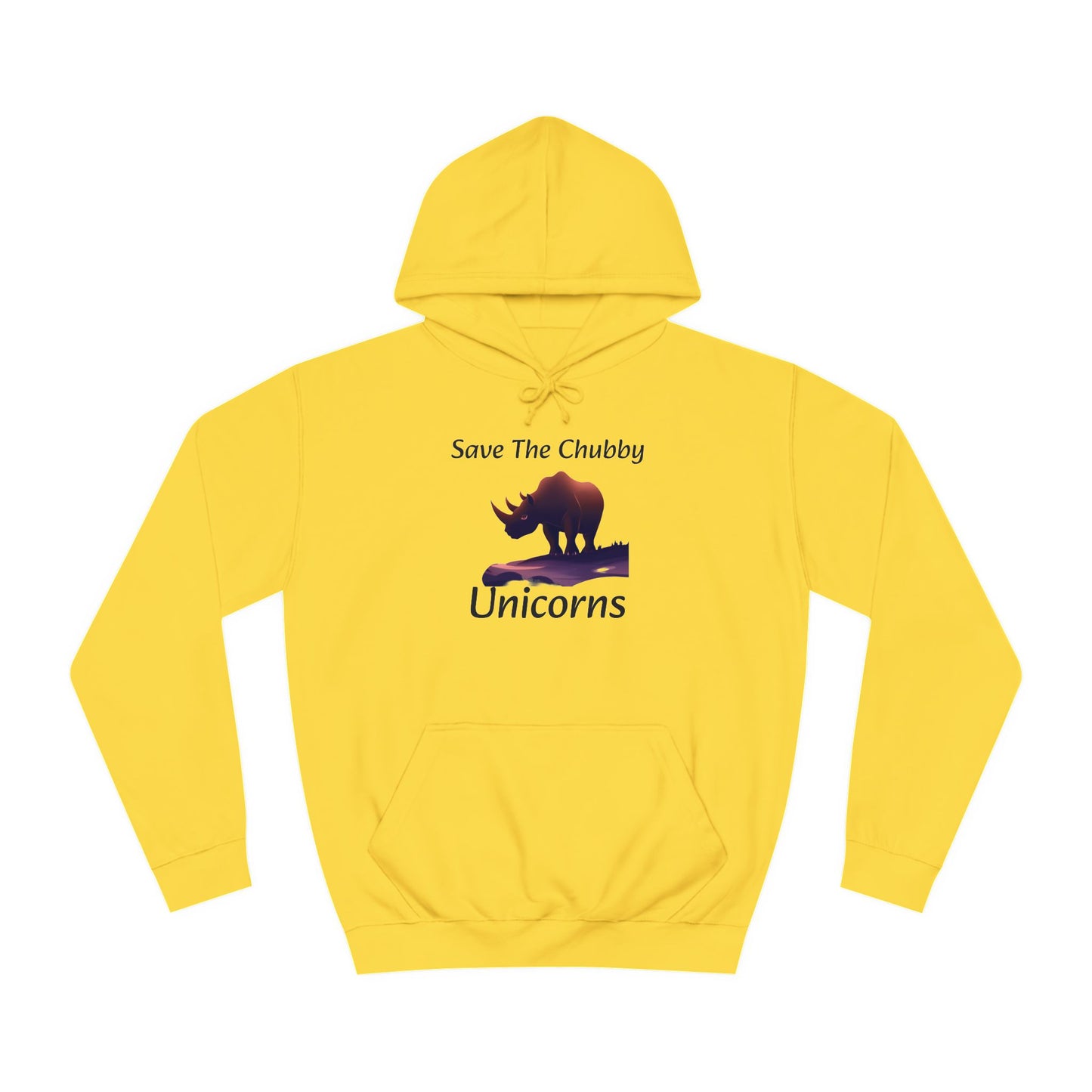 Save the Chubby Unicorns Fleece Lined Unisex Elite Hoodie