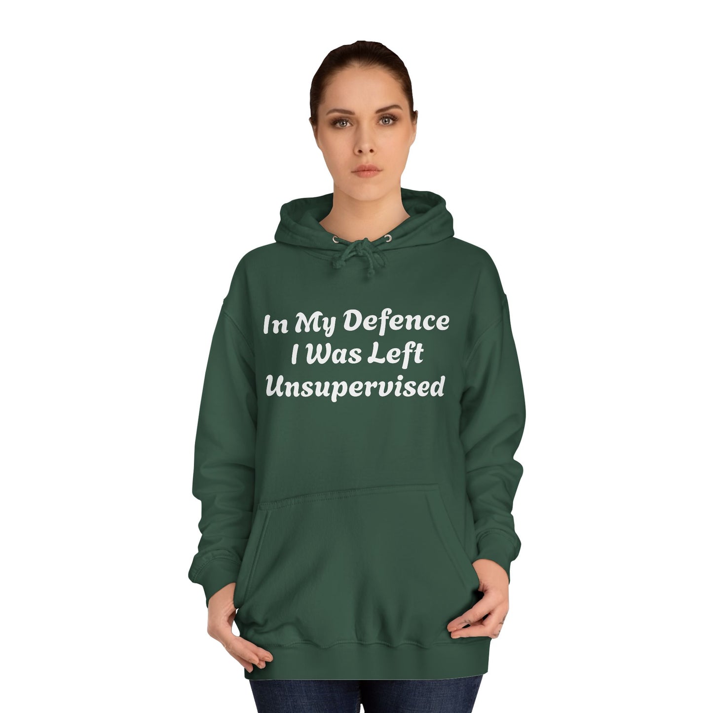 In my Defence I was left Unsupervised Unisex Hoodie