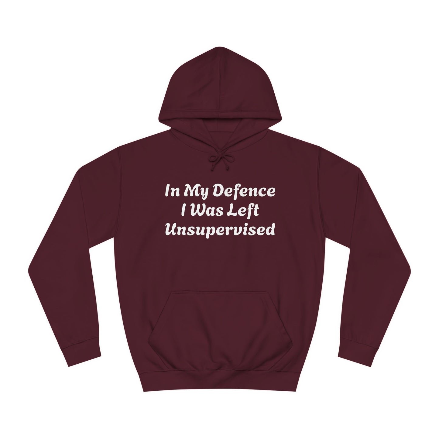 In my Defence I was left Unsupervised Unisex Hoodie