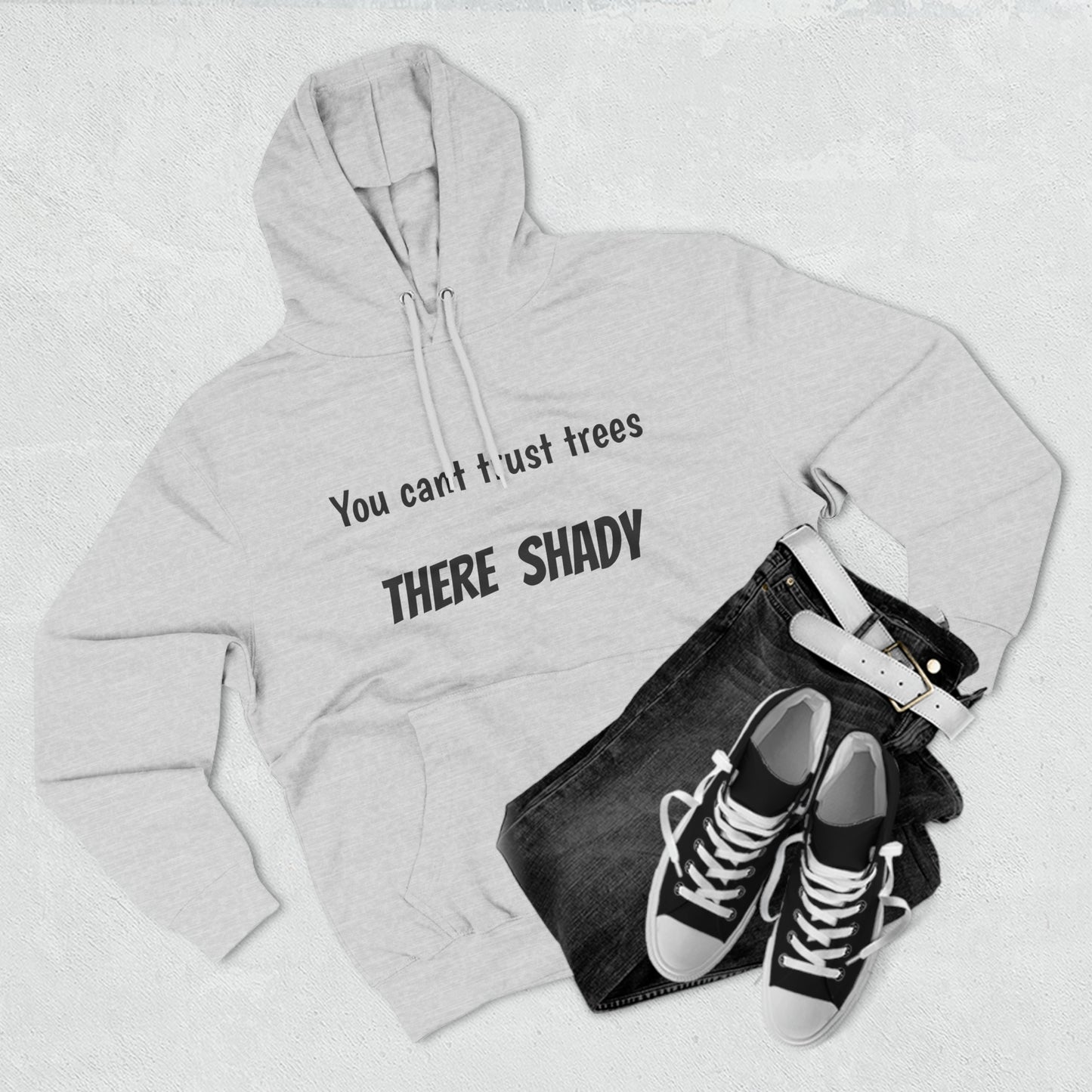 You cant trust trees there shady Fleece Unisex Elite Hoodie - KNACK