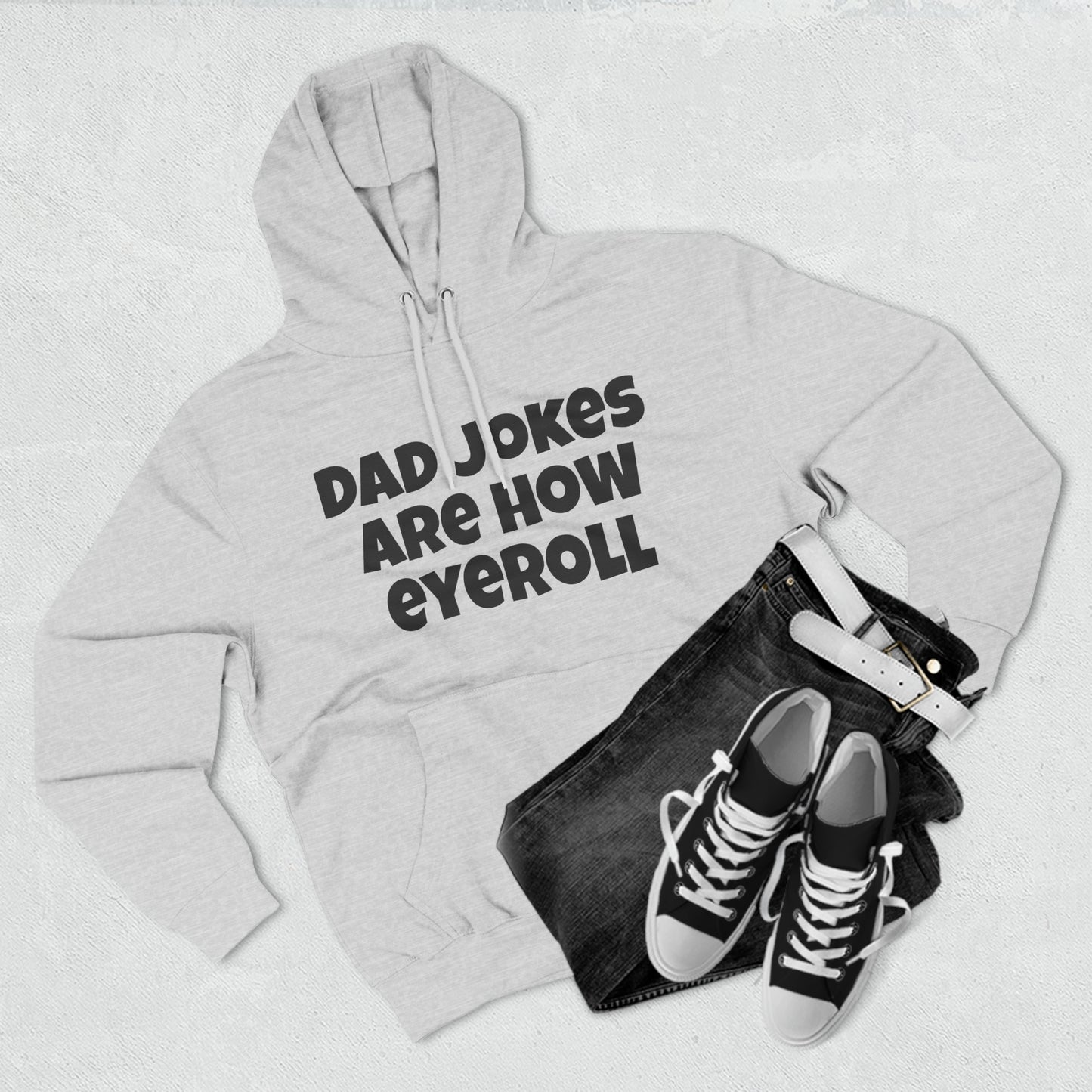 Dad Jokes Are How Eyeroll Fleece Unisex Elite Hoodie - KNACK