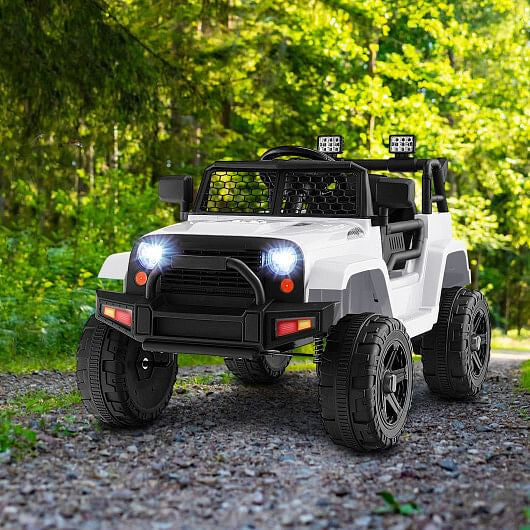 12V Kids Ride On Truck with Remote Control and Headlights-Black KNACK